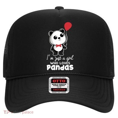 Just A Who Loves Pandas Panda Meaningful Gift Funny Gift Hat