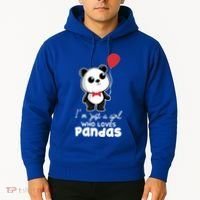 Just A Who Loves Pandas Panda Meaningful Gift Funny Gift Hoodie thumb 2