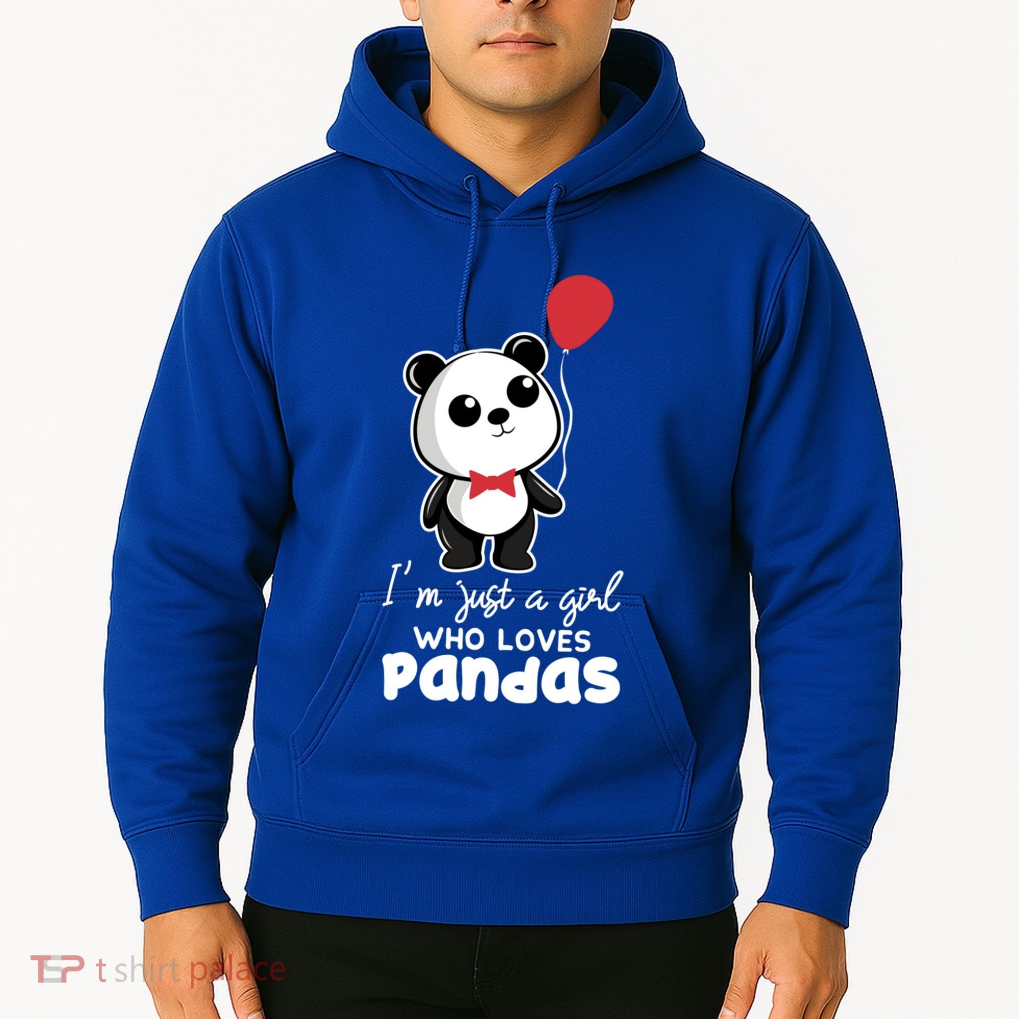 Just A Who Loves Pandas Panda Meaningful Gift Funny Gift Hoodie