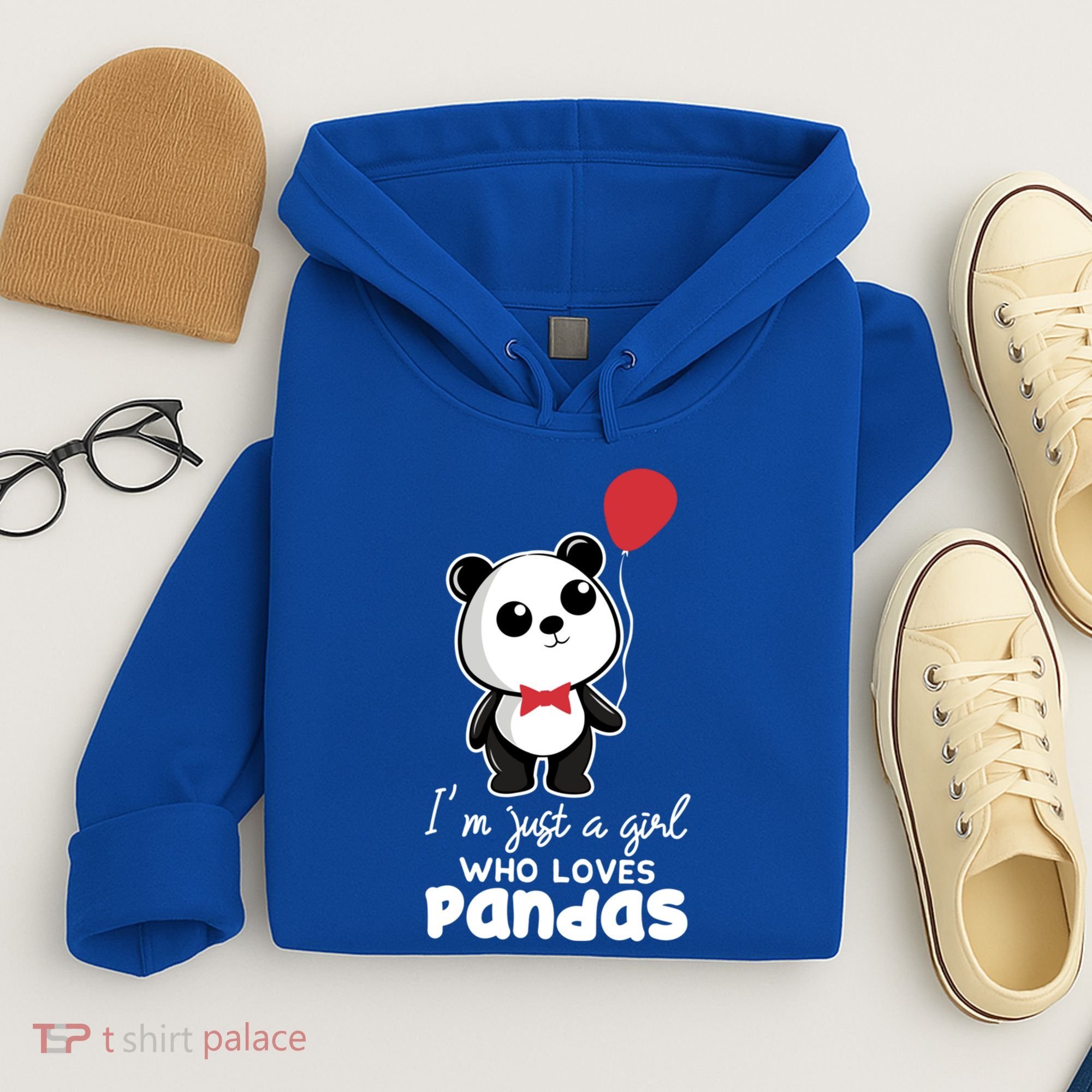Just A Who Loves Pandas Panda Meaningful Gift Funny Gift Hoodie