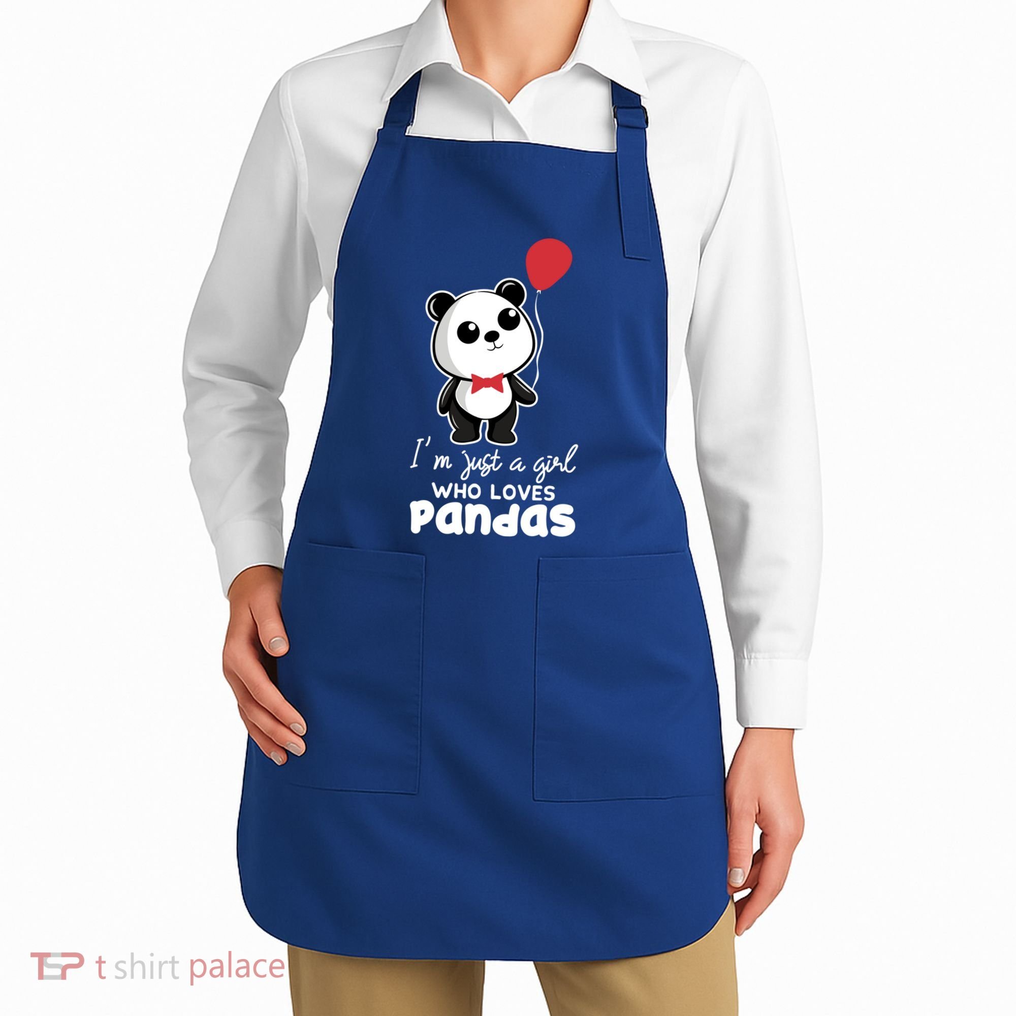 Just A Who Loves Pandas Panda Meaningful Gift Funny Gift Apron