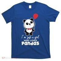 Just A Who Loves Pandas Panda Meaningful Gift Funny Gift T-Shirt thumb 0