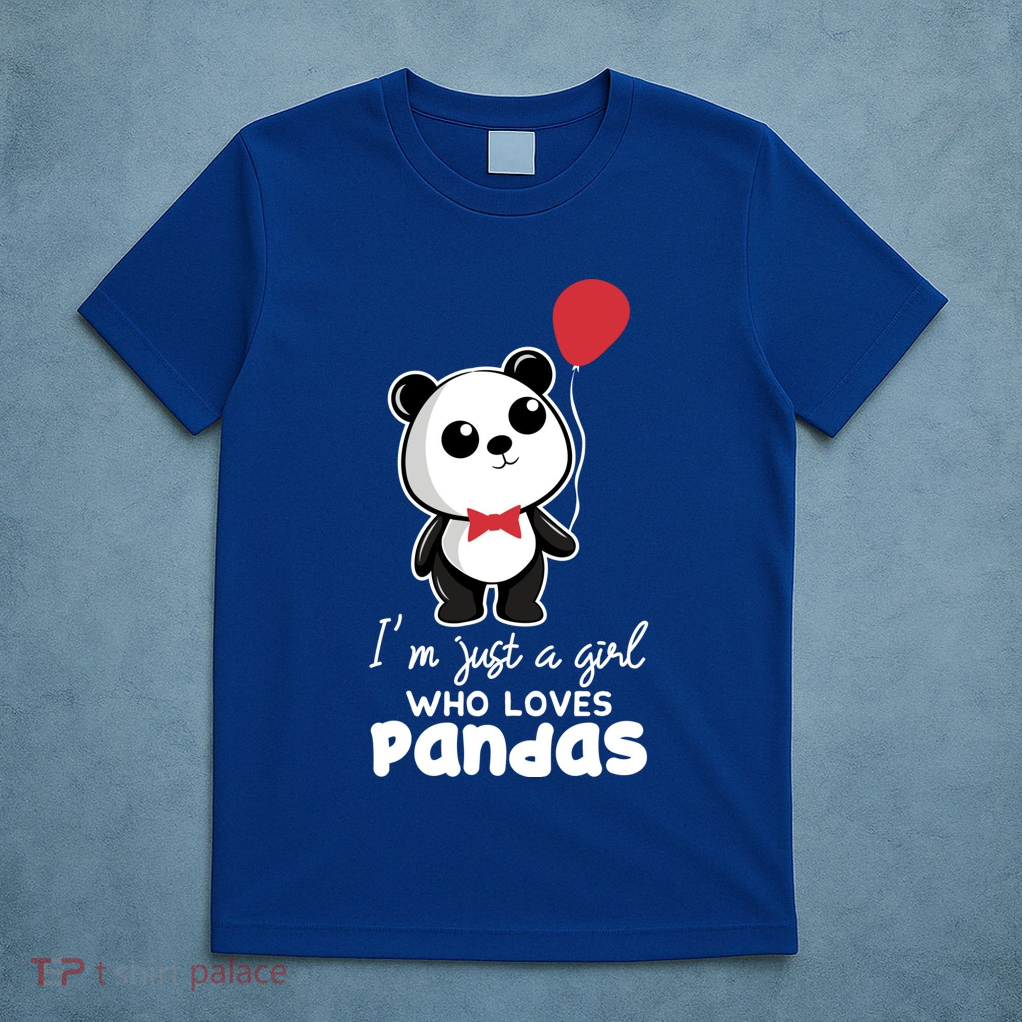 Just A Who Loves Pandas Panda Meaningful Gift Funny Gift T-Shirt