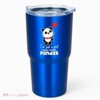 Just A Who Loves Pandas Panda Meaningful Gift Funny Gift Tumbler thumb 0