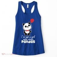 Just A Who Loves Pandas Panda Meaningful Gift Funny Gift Women's Tank Top thumb 0