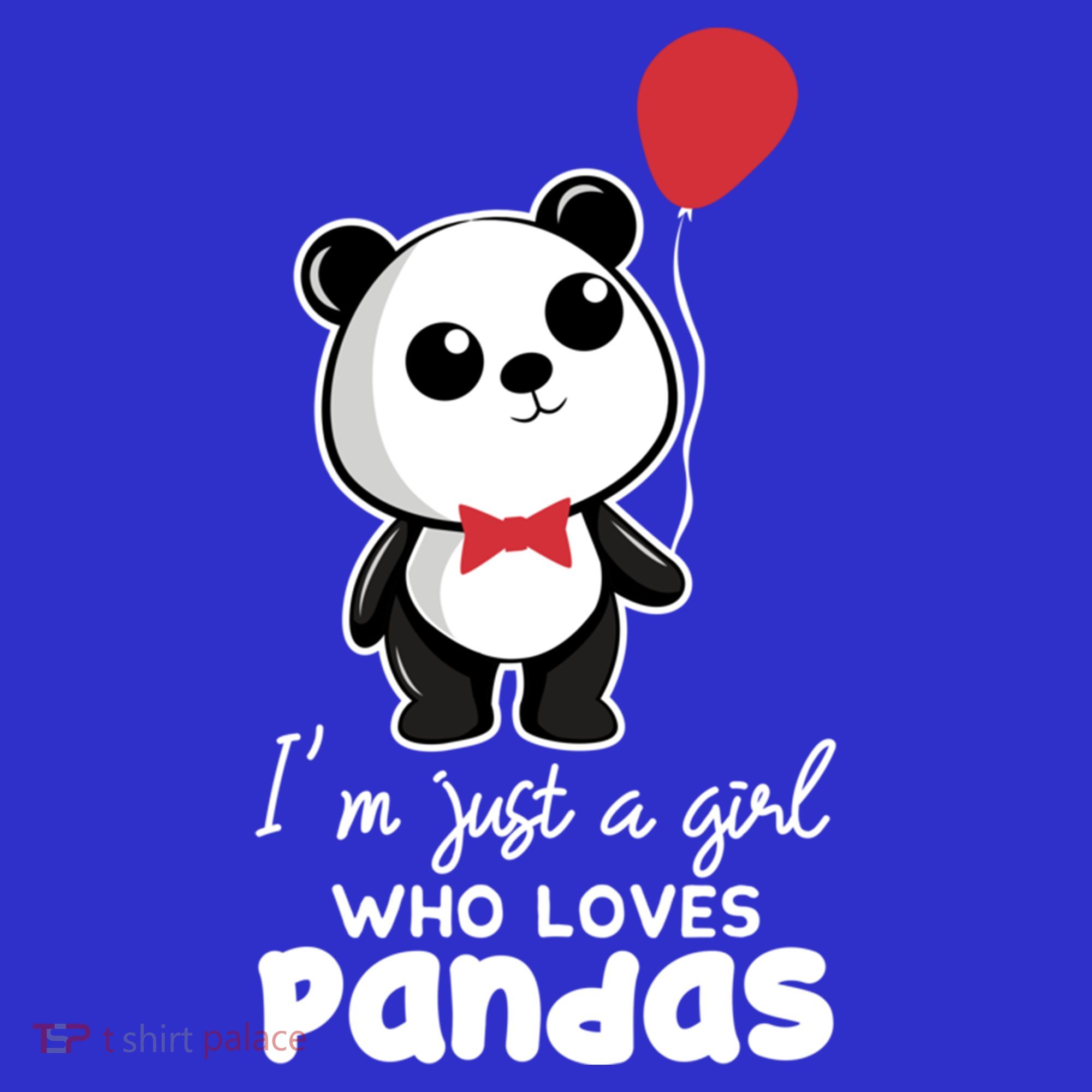 Just A Who Loves Pandas Panda Meaningful Gift Funny Gift Women's Tank Top