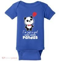 Just A Who Loves Pandas Panda Meaningful Gift Funny Gift Baby Bodysuit thumb 0