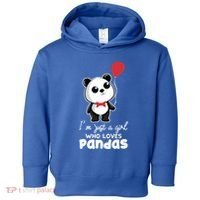 Just A Who Loves Pandas Panda Meaningful Gift Funny Gift Toddler Hoodie thumb 0