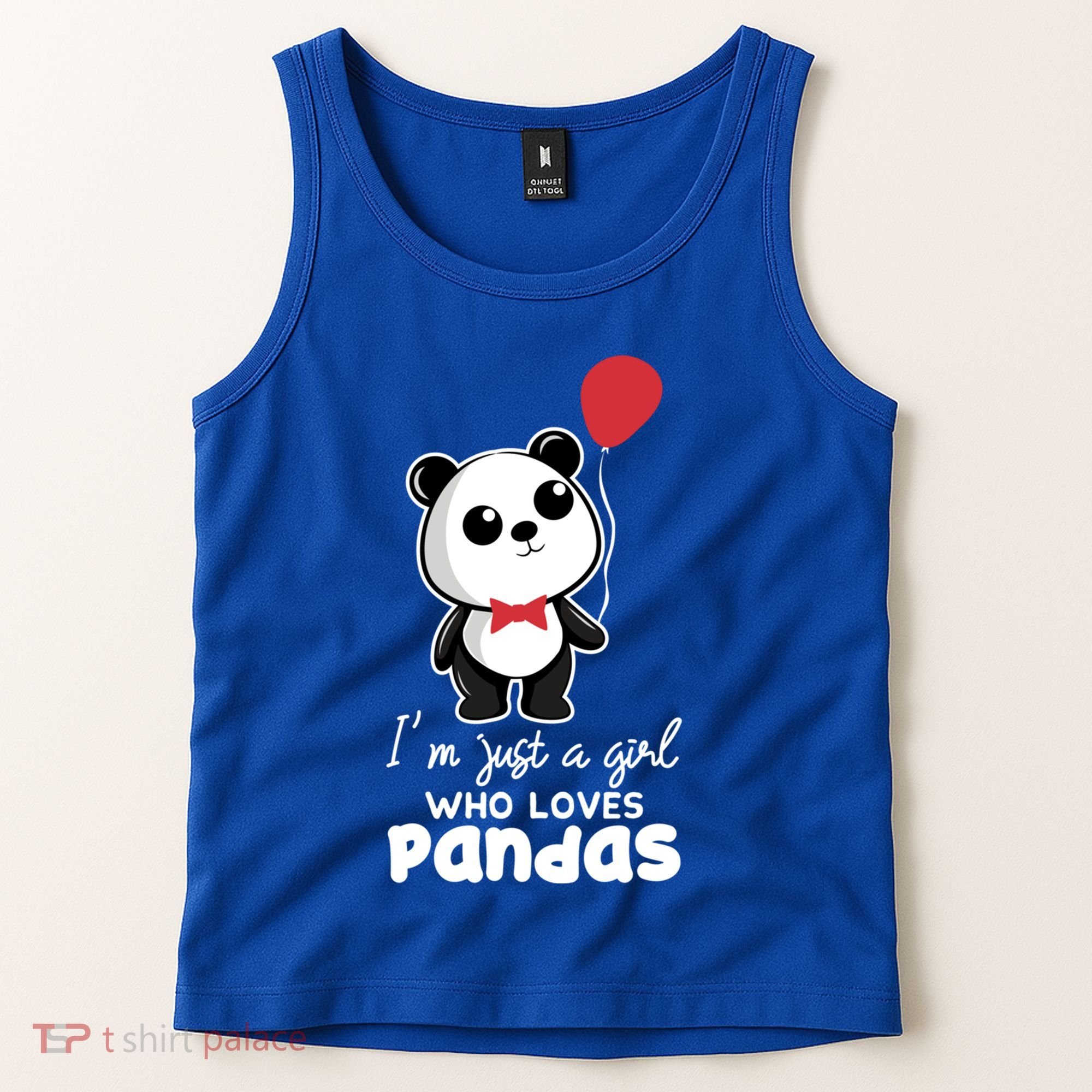 Just A Who Loves Pandas Panda Meaningful Gift Funny Gift Tank Top
