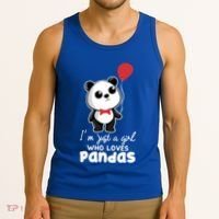 Just A Who Loves Pandas Panda Meaningful Gift Funny Gift Tank Top thumb 3