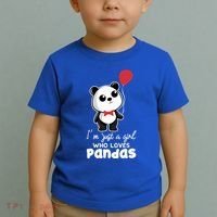 Just A Who Loves Pandas Panda Meaningful Gift Funny Gift Toddler T-Shirt thumb 2