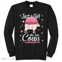 Just a  Who Loves Cows Farm  Funny Cow Sweatshirt thumb 0