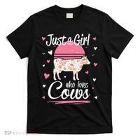 Just a  Who Loves Cows Farm  Funny Cow T-Shirt thumb 0