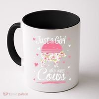 Just a  Who Loves Cows Farm  Funny Cow Coffee Mug thumb 0