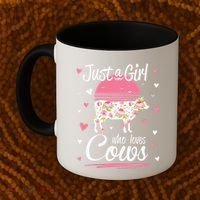 Just a  Who Loves Cows Farm  Funny Cow Coffee Mug thumb 2