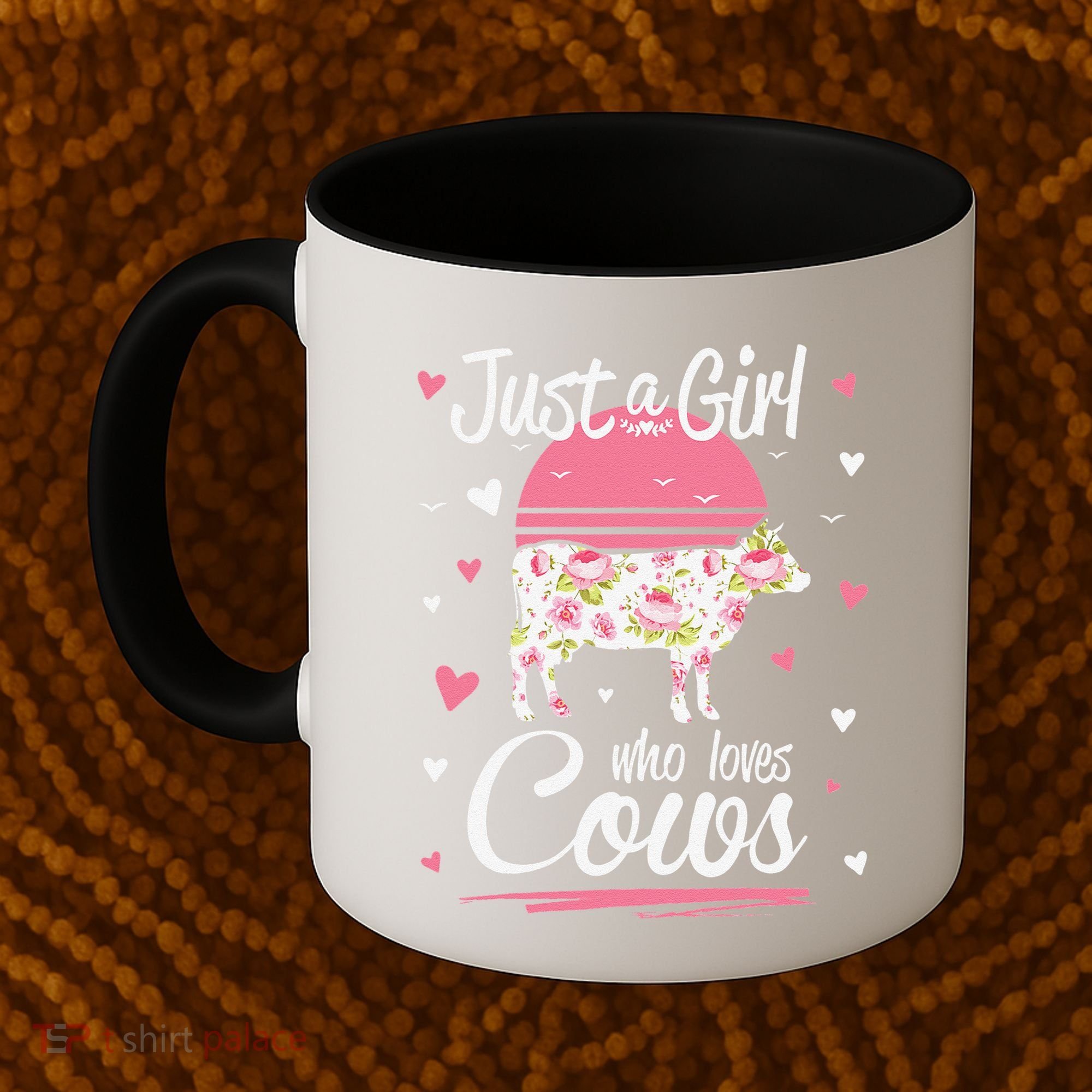 Just a  Who Loves Cows Farm  Funny Cow Coffee Mug