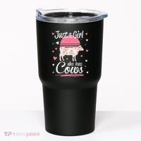 Just a  Who Loves Cows Farm  Funny Cow Tumbler thumb 0