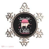 Just a  Who Loves Cows Farm  Funny Cow Ornament thumb 0