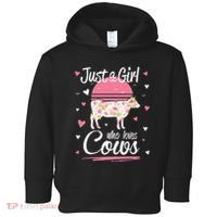 Just a  Who Loves Cows Farm  Funny Cow Toddler Hoodie thumb 0