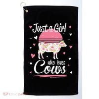 Just a  Who Loves Cows Farm  Funny Cow Golf Towel thumb 0