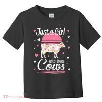 Just a  Who Loves Cows Farm  Funny Cow Toddler T-Shirt thumb 0