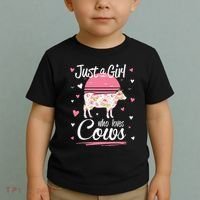 Just a  Who Loves Cows Farm  Funny Cow Toddler T-Shirt thumb 2