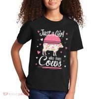 Just a  Who Loves Cows Farm  Funny Cow Kids T-Shirt thumb 2