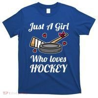 Just A Who Loves Hockey Ice Hockey Jersey Meaningful Gift T-Shirt thumb 0