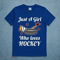 Just A Who Loves Hockey Ice Hockey Jersey Meaningful Gift T-Shirt thumb 5
