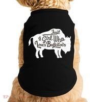 Just A  Who Loves Buffaloes Buffalo Bison Lover  Doggie Tank thumb 0