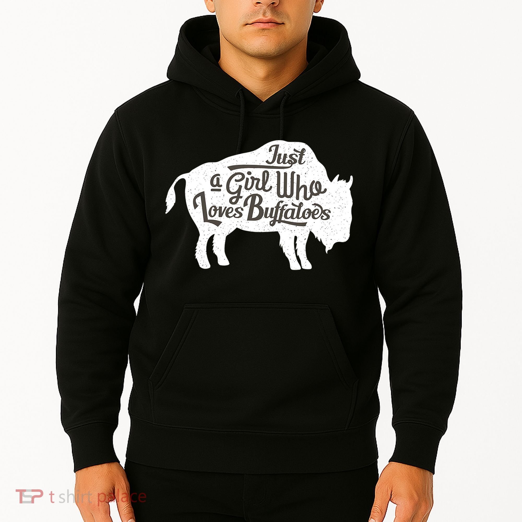 Just A  Who Loves Buffaloes Buffalo Bison Lover  Hoodie