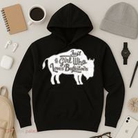 Just A  Who Loves Buffaloes Buffalo Bison Lover  Hoodie thumb 3