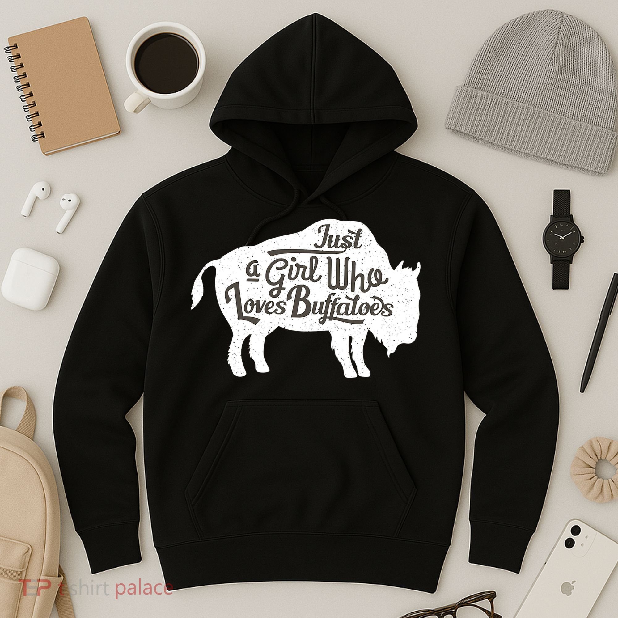 Just A  Who Loves Buffaloes Buffalo Bison Lover  Hoodie