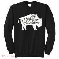 Just A  Who Loves Buffaloes Buffalo Bison Lover  Sweatshirt thumb 0