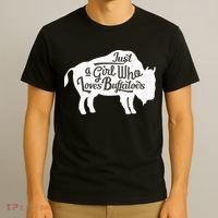 Just A  Who Loves Buffaloes Buffalo Bison Lover  T-Shirt thumb 3