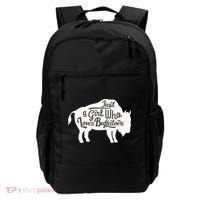 Just A  Who Loves Buffaloes Buffalo Bison Lover  Backpack thumb 0