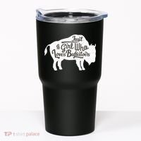 Just A  Who Loves Buffaloes Buffalo Bison Lover  Tumbler thumb 0