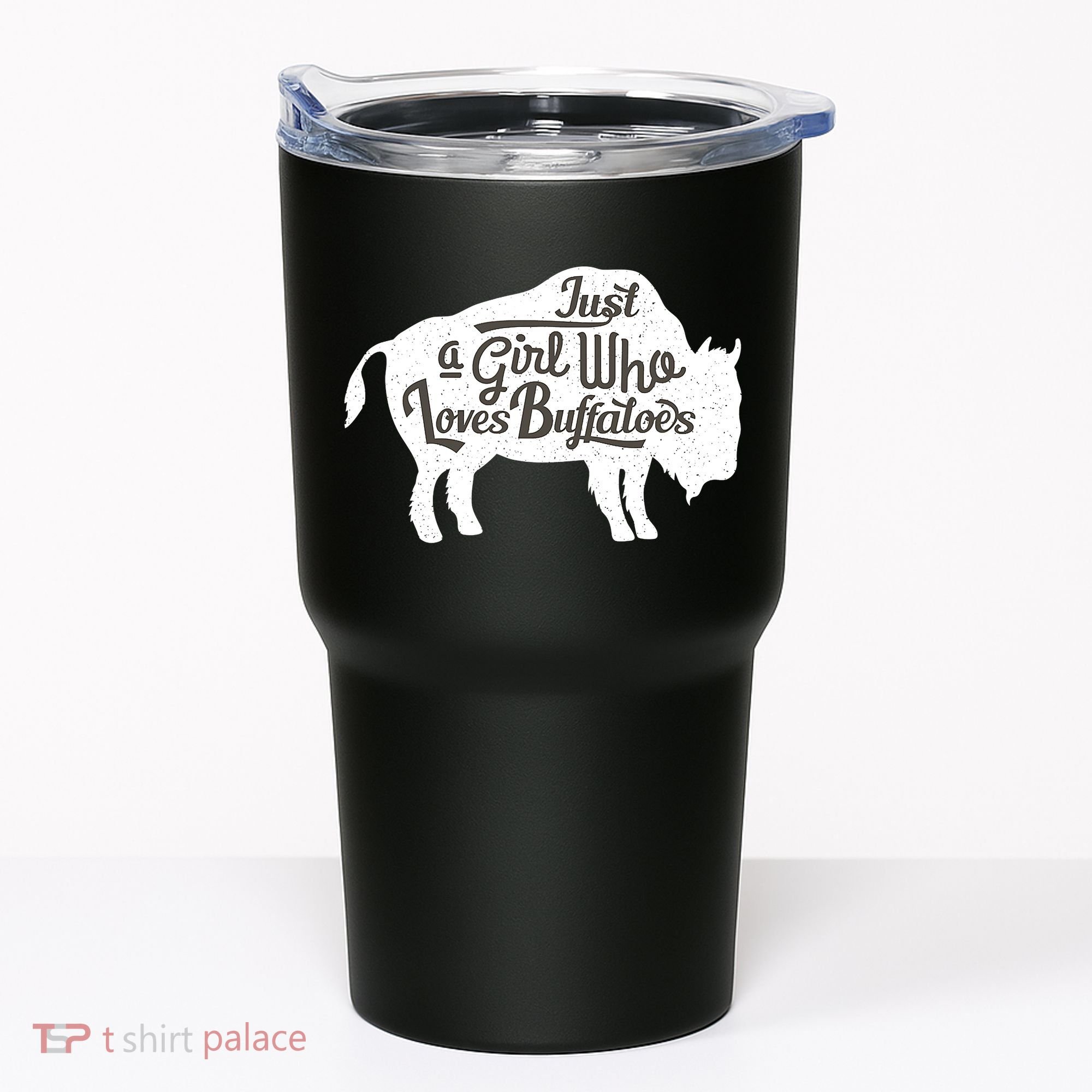 Just A  Who Loves Buffaloes Buffalo Bison Lover  Tumbler