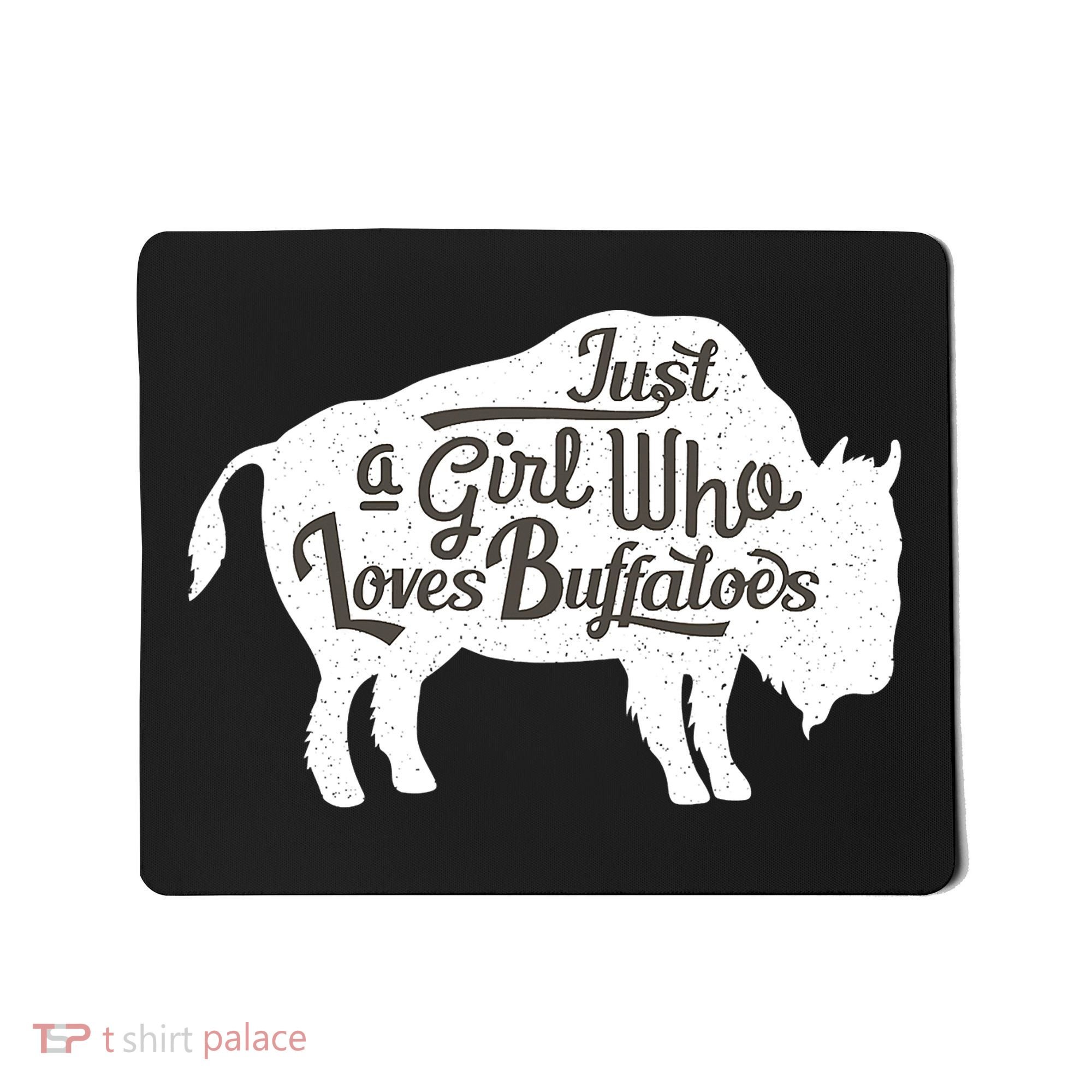 Just A  Who Loves Buffaloes Buffalo Bison Lover  Mousepad