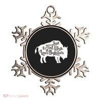 Just A  Who Loves Buffaloes Buffalo Bison Lover  Ornament thumb 0