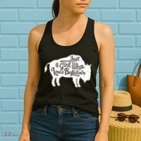 Just A  Who Loves Buffaloes Buffalo Bison Lover  Women's Tank Top thumb 2