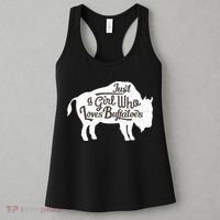 Just A  Who Loves Buffaloes Buffalo Bison Lover  Women's Tank Top thumb 3