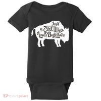Just A  Who Loves Buffaloes Buffalo Bison Lover  Baby Bodysuit thumb 0