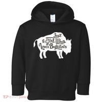 Just A  Who Loves Buffaloes Buffalo Bison Lover  Toddler Hoodie thumb 0