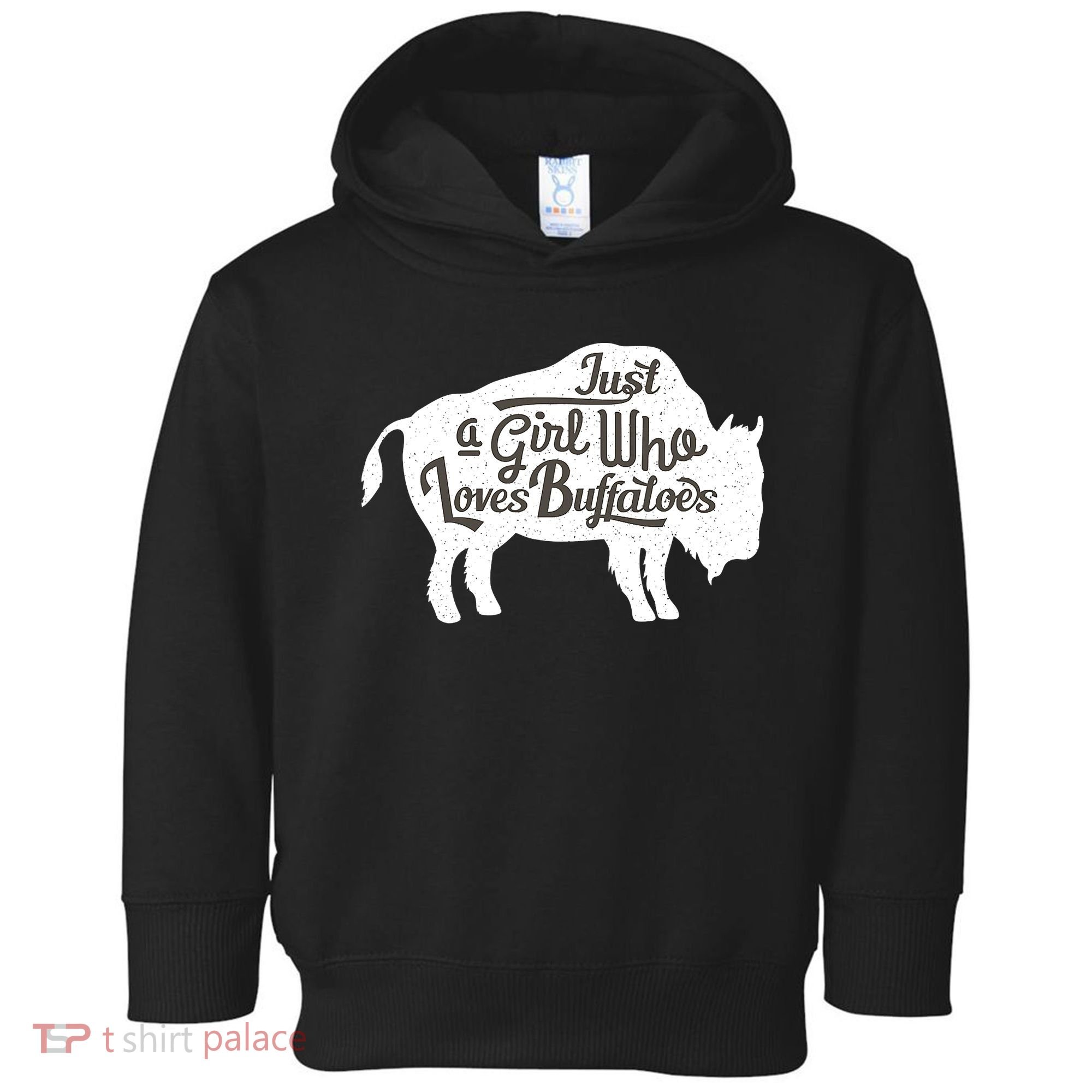 Just A  Who Loves Buffaloes Buffalo Bison Lover  Toddler Hoodie