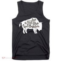 Just A  Who Loves Buffaloes Buffalo Bison Lover  Tank Top thumb 0