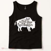 Just A  Who Loves Buffaloes Buffalo Bison Lover  Tank Top thumb 2