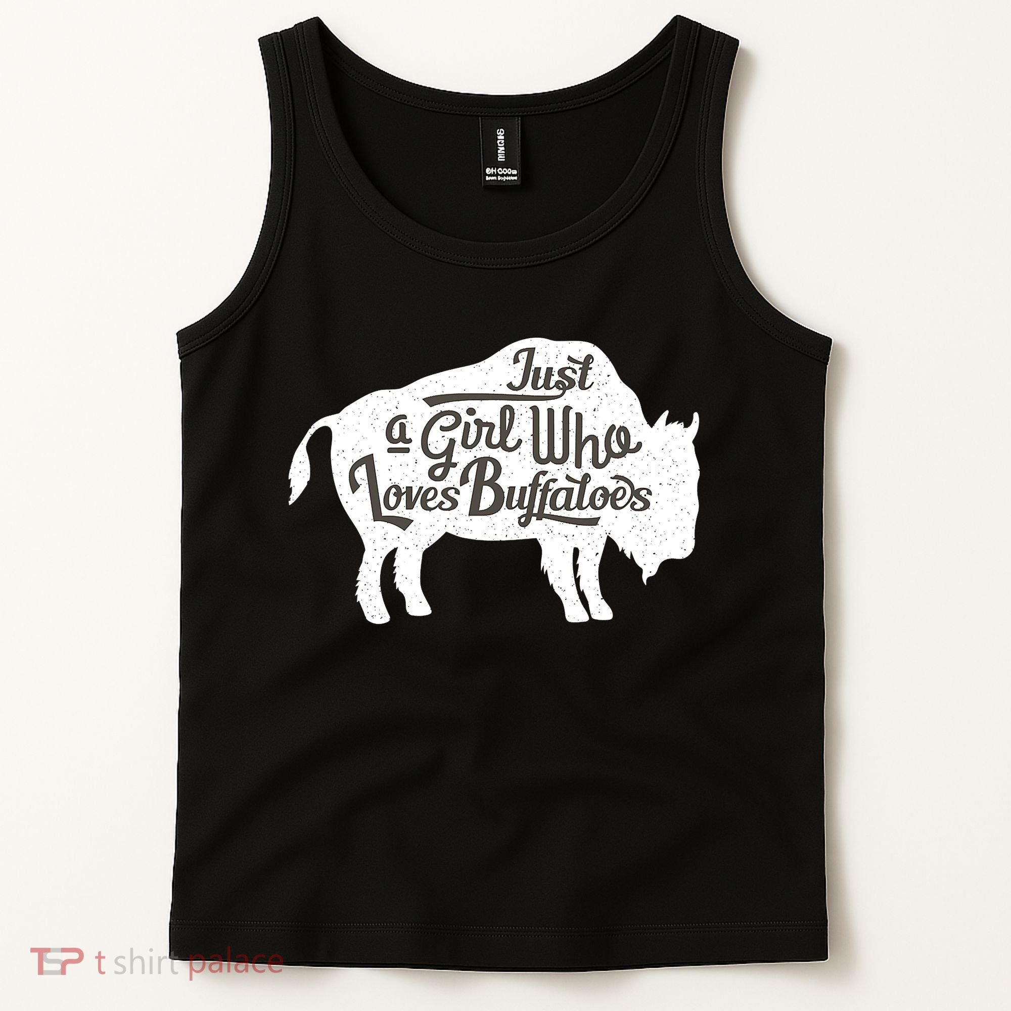 Just A  Who Loves Buffaloes Buffalo Bison Lover  Tank Top