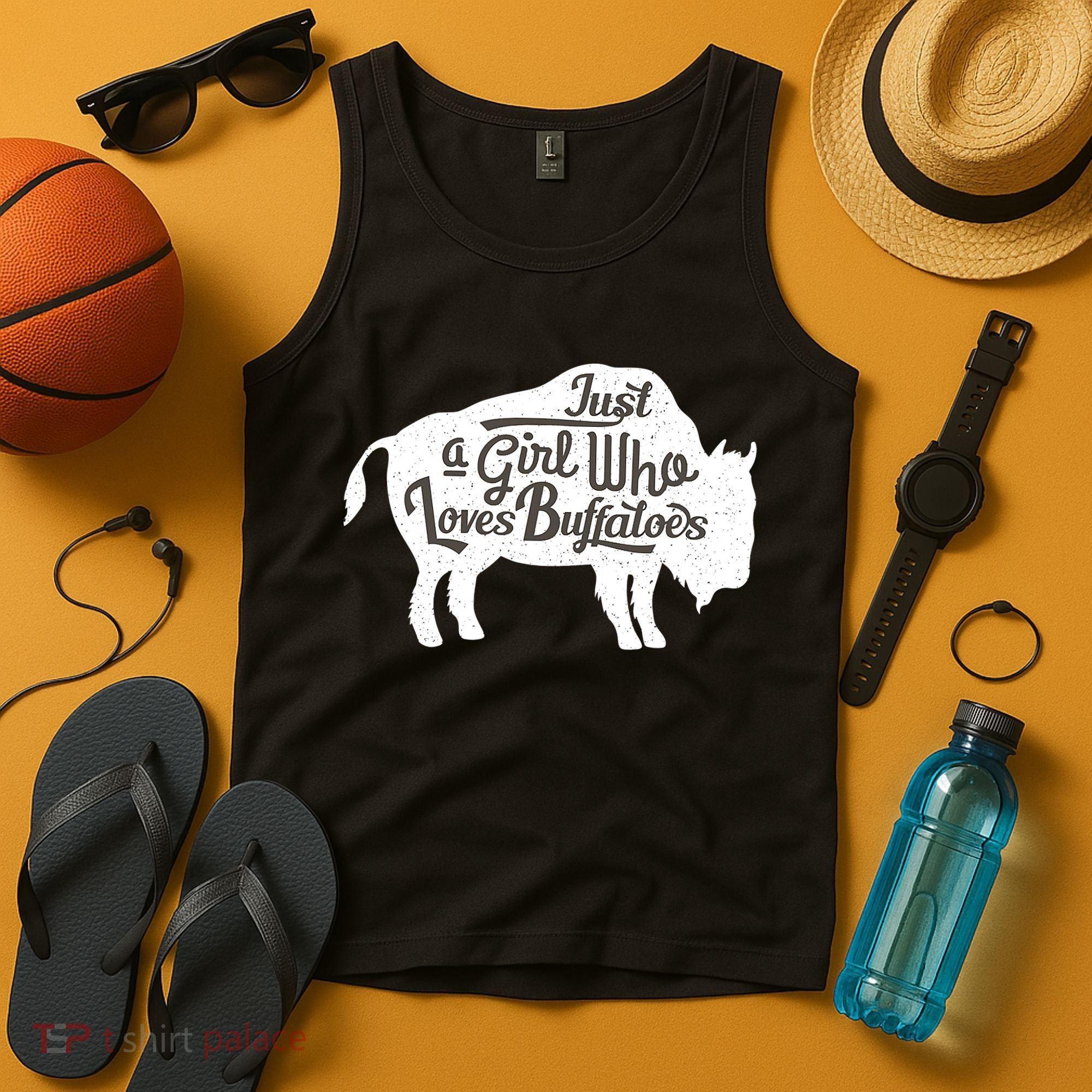 Just A  Who Loves Buffaloes Buffalo Bison Lover  Tank Top