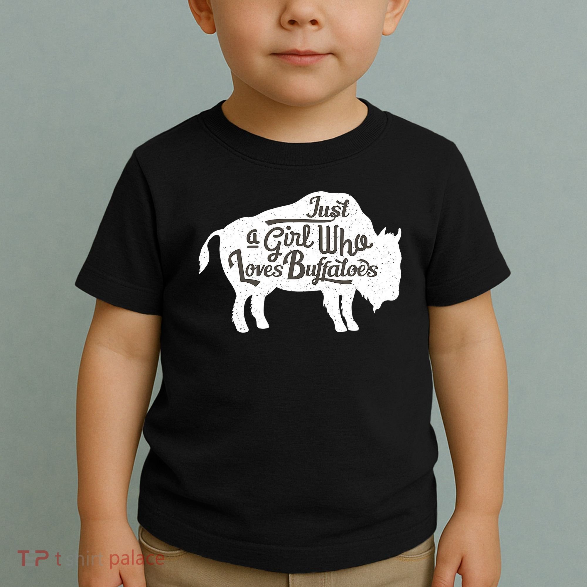 Just A  Who Loves Buffaloes Buffalo Bison Lover  Toddler T-Shirt